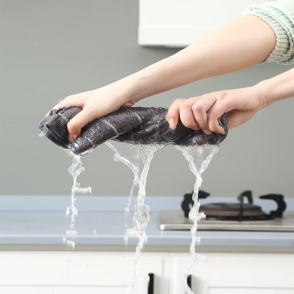Puomue Microfiber Kitchen Towels and Dishcloths Set, 26 X 18... - Image 4