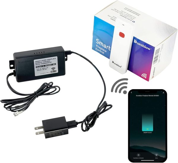 Durablow SH3001-RH WiFi Gas Fireplace Remote Control for Mil...