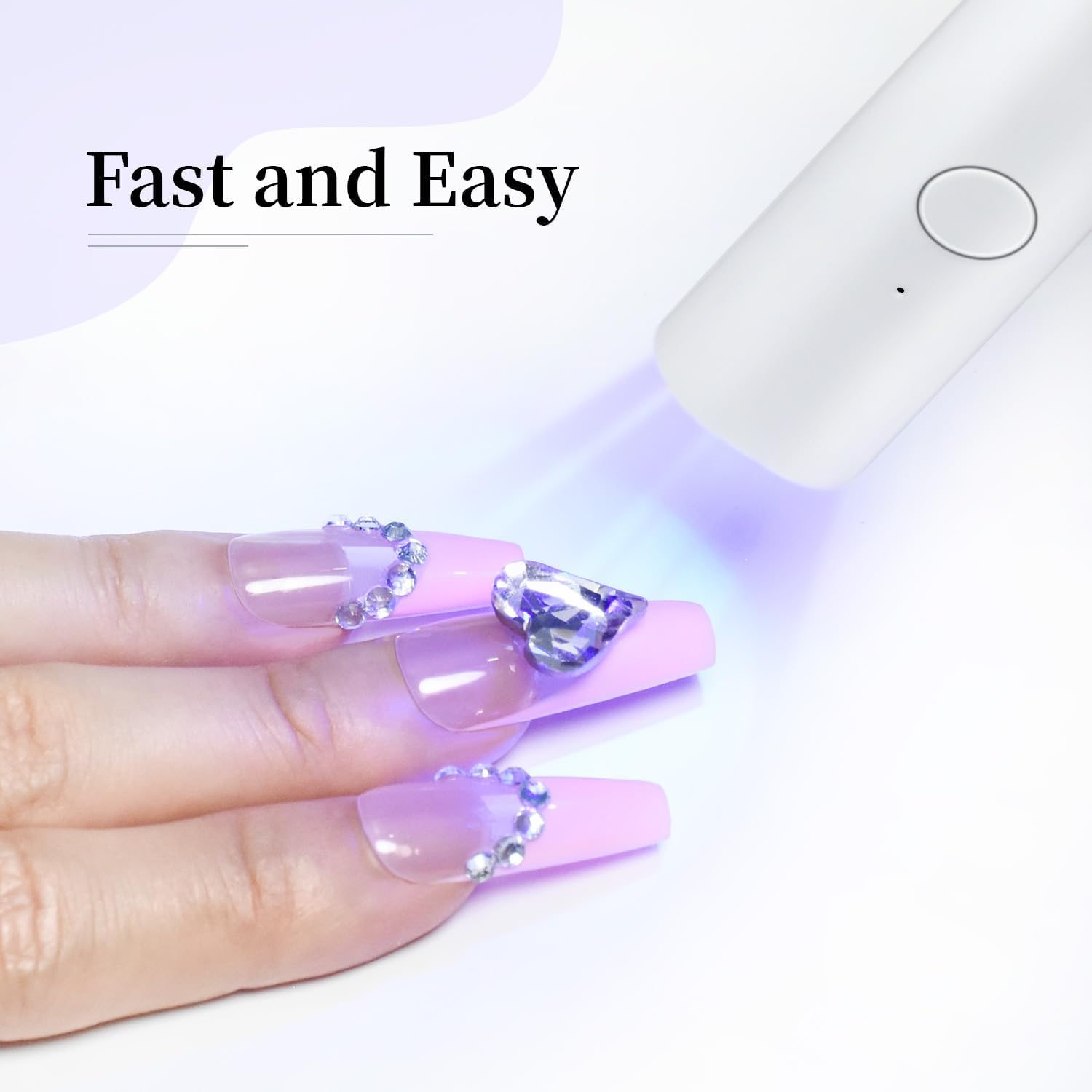 JODSONE Handheld U V Light for Gel Nails Portable Mini Nail …