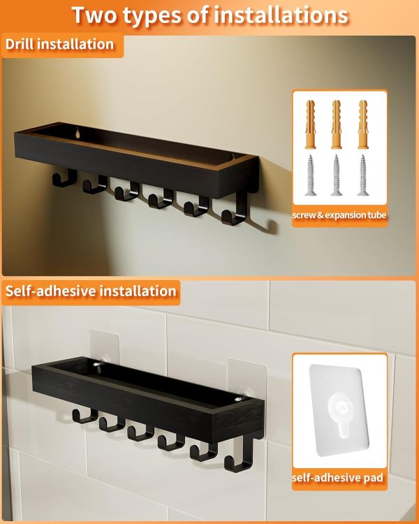 SWTYMIKI Key Holder - Key Hook Hanger Rack Organizer Wall Mo... - Image 7