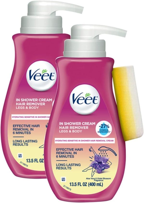 Veet In Shower Hair Removal Cream, Botanic Inspirations, Leg...