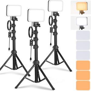 NEEWER BASICS LED Video Light Panel Lighting Kit, 3 Pack Bi ...