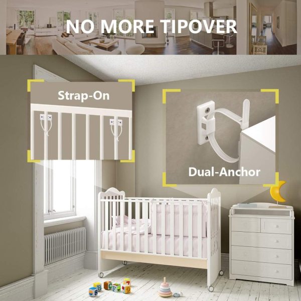 4our Kiddies Furniture Straps (10 Pack) Baby Proofing Anti T... - Image 7