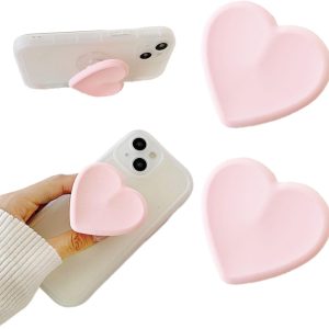 2PCS Heart-Shaped Silicone Mobile Phone Grip Stand,zakora Co...