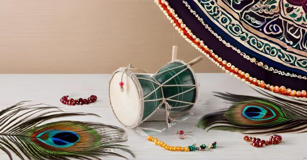 Handmade Wooden & Leather Classical Indian Folk Dumroo Damro... - Image 4