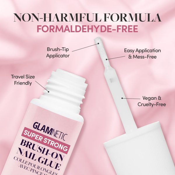 Glamnetic Super Strong Brush On Nail Glue | Brush Tip Applic... - Image 2