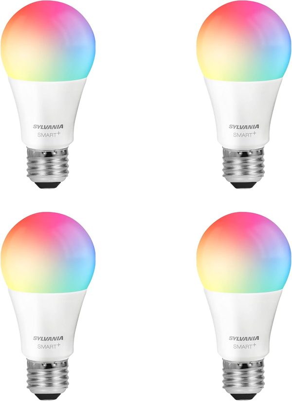 Sylvania WiFi LED Smart Light Bulb, 60W Equivalent Full Colo...