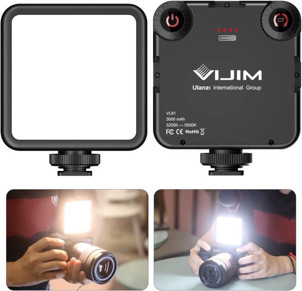 VL-81LED Video Light w Softbox, Portable Camera Photo Light ...