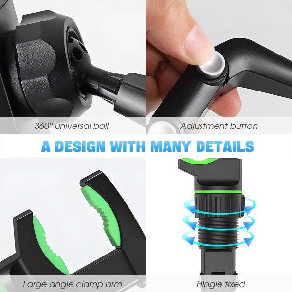 XINLIYA Rearview Mirror Phone Holder, 360° Rotatable and Ret... - Image 3