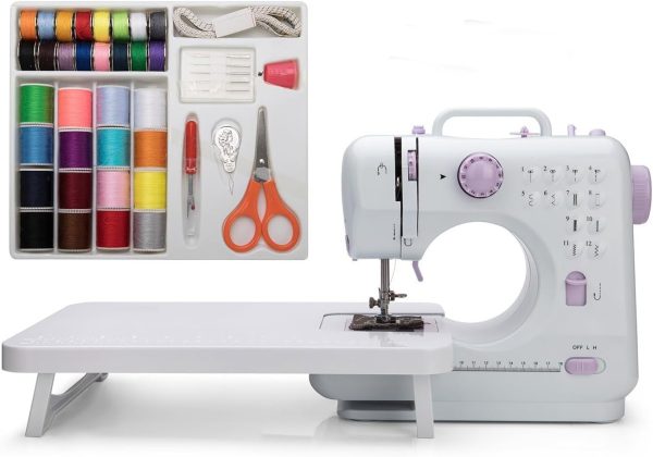 Galadim Mini Sewing Machine (Extension stand, Sewing Supplie...