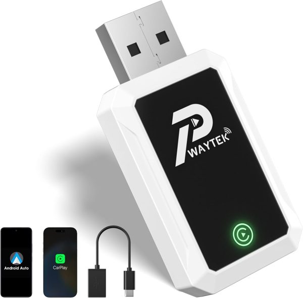 2-in-1 Wireless CarPlay & Android Auto Wireless Adapter, Fas...