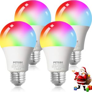 WiFi Led Bulb Smart Light Smart WiFi Alexa Light Bulb, Petem...