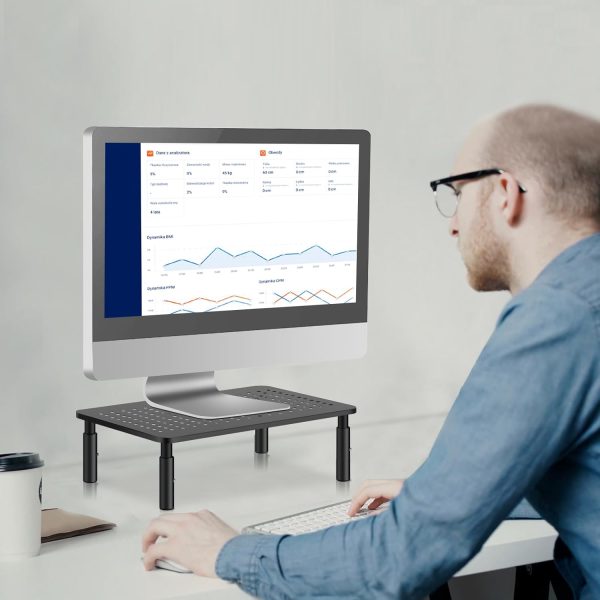 Bracwiser Monitor Stand Riser, Metal Computer Stand, 3 Heigh... - Image 6