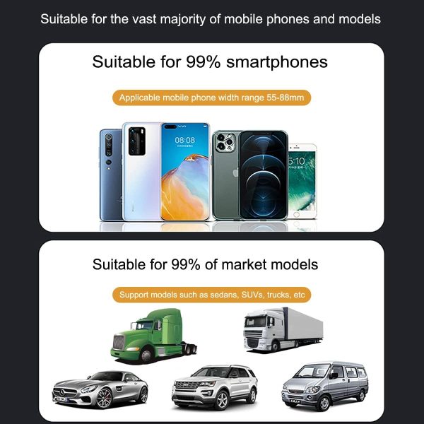 XYAJUANG 360°Rotatable and Retractable Car Phone Holder, Mul... - Image 8