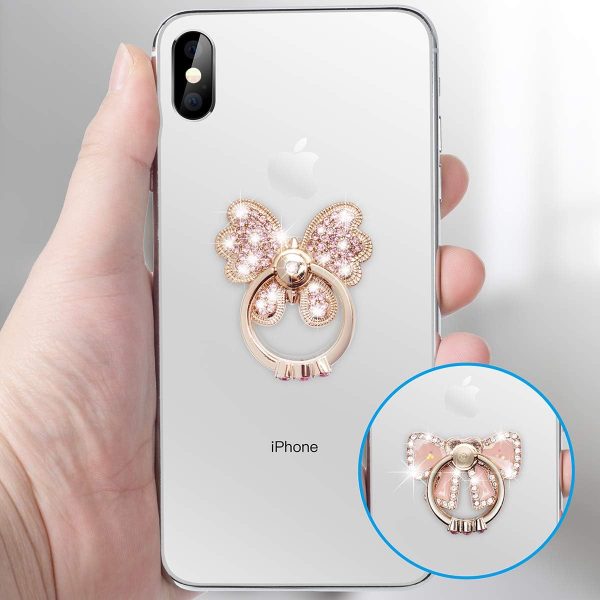 WATACHE 2 Pack Luxury Glitter Diamond Universal Metal Finger... - Image 7
