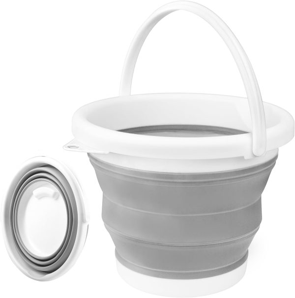 10L Collapsible Bucket and Mop Bucket, Folding Ice Buckets f...