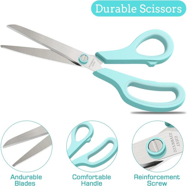 Scissors 6-Pack, 8'' Stainless Steel Scissor with Sharp Blad... - Image 4