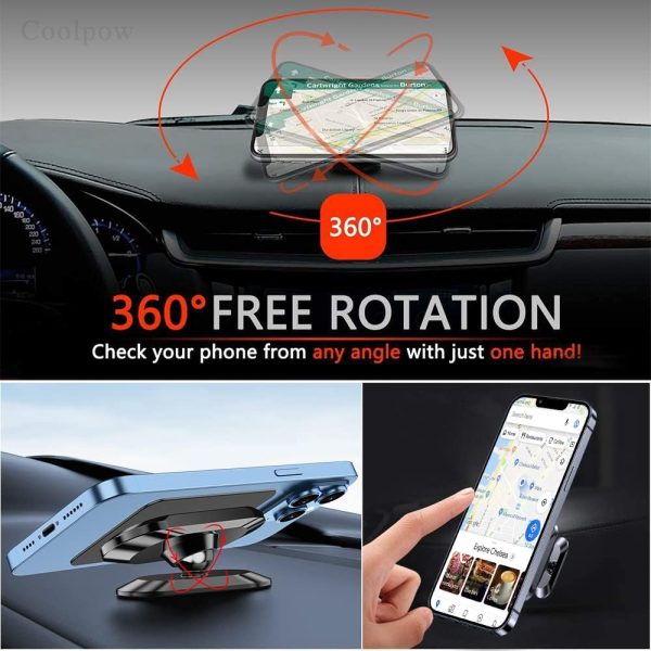 【2-PACK】Magnetic phone holder for car, [ Super Strong Magnet... - Image 6