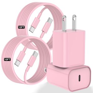 Fashia USB C Charger for iPhone 16 15,10FT USB C Cable and U...