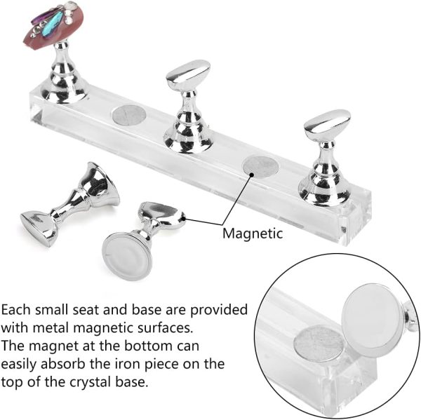 Acrylic Nail Practice Stand,500Pcs Acrylic Nails Coffin Fake... - Image 2