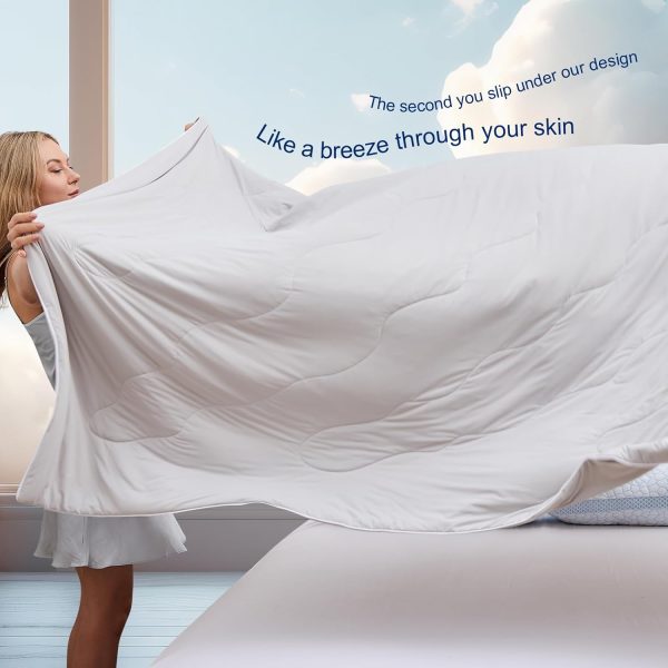 QUTOOL® Cooling Blankets for Hot Sleepers Summer Comforter f... - Image 5