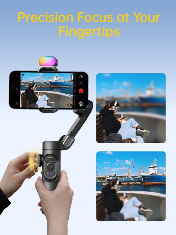 AOCHUAN 3-Axis Gimbal Stabilizer for Smartphone with RGB Mag... - Image 7