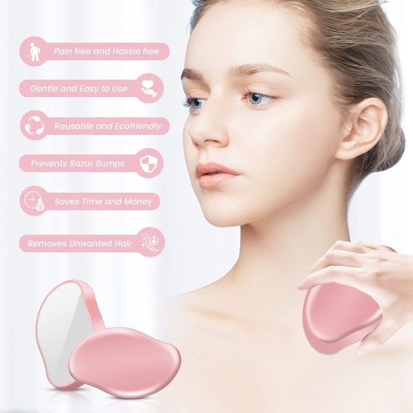 Fochst Crystal Hair Eraser for Women and Men, Reusable Cryst... - Image 5