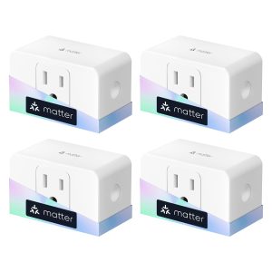 meross Matter Smart Plug Mini, Energy Monitoring, Wi-Fi Outl...