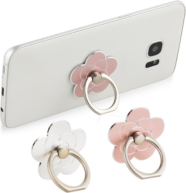 Sibba 2pcs Phone Ring Holder Kickstand Cellphone Flower Fing... - Image 2