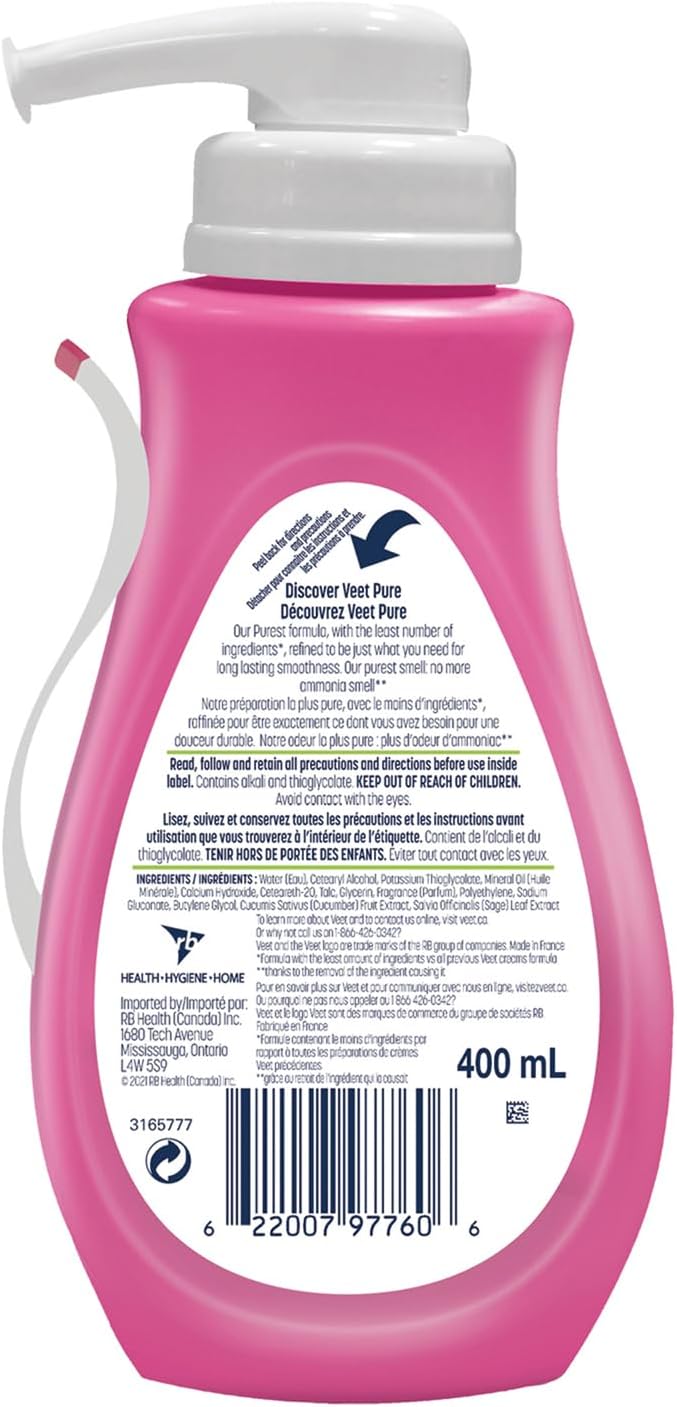 Veet Silk & Fresh, Hair Removal Gel/Cream, Legs & Body, Dry …