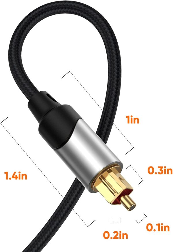 Digital Optical Audio Cable, CableCreation 10 Feet Toslink M... - Image 6