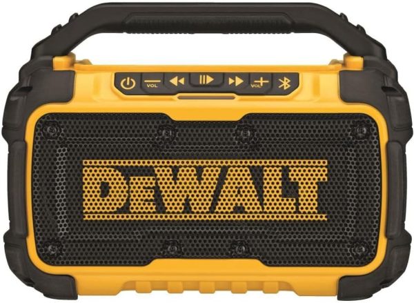 DEWALT 20V MAX* Bluetooth Speaker for Jobsite, Tool Only (DC...