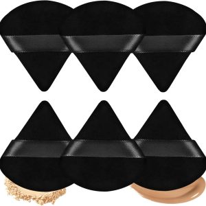 Triangle Powder Puffs 6 Pcs, Soft Face Makeup Puff for Loose...