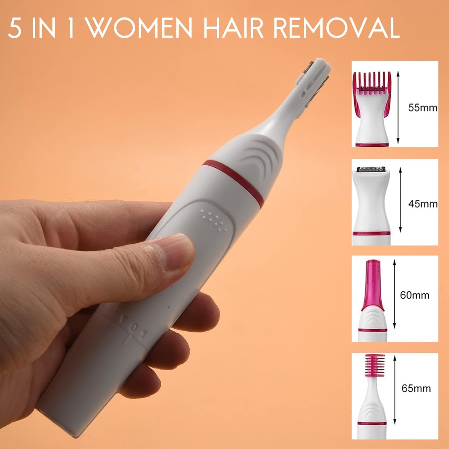 Kecung 5 in 1 Hair Removal Shaver Female Electric Shaving Ma…