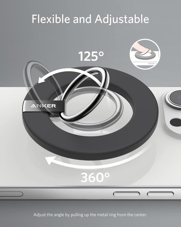 Anker Magnetic Phone Grip, MagGo 610 Ring Holder, Adjustable... - Image 5