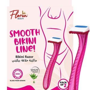 Floren Bikini Line Razor for Women | Aloe Vera & Vit E | Gen...