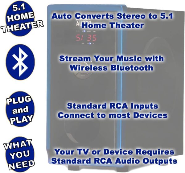 Acoustic Audio AA5102 800W 5.1 Channel Home Theater Surround... - Image 2