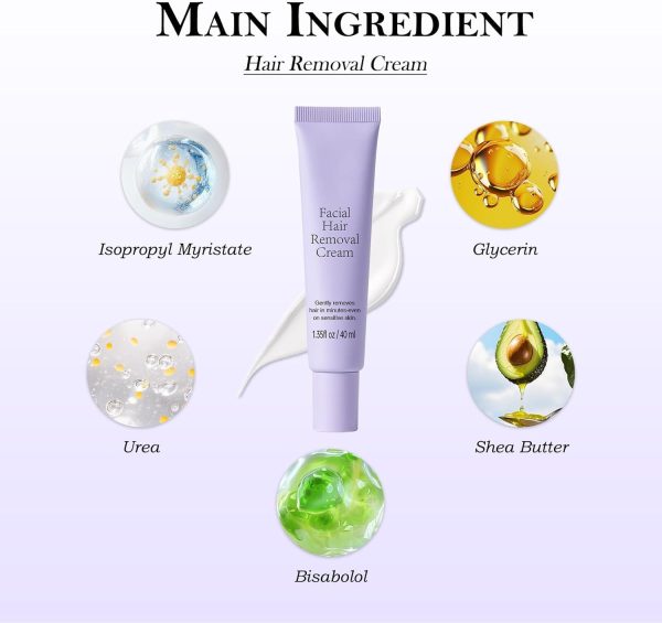 Luuma Hair Removal Cream, Luuma Facial Hair Remover, Sensiti... - Image 4
