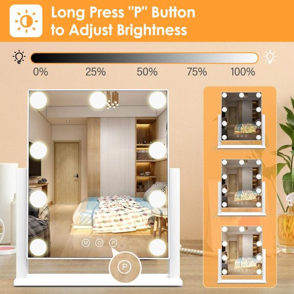 Vanity Mirror with Lights, Hollywood Lighted Makeup Mirror w... - Image 3