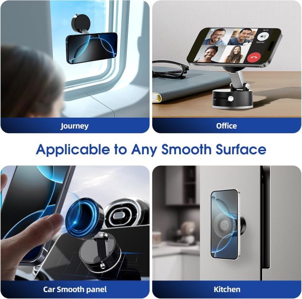 Vacuum Suction Magnetic Phone Holder, Upgrade Magnetic Sucti... - Image 6