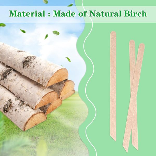 JANYUN 200 Pcs Eyebrow Waxing Sticks Wax Applicator, Wood Wa... - Image 3