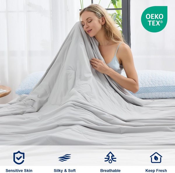 QUTOOL® Cooling Blankets for Hot Sleepers Summer Comforter f... - Image 6