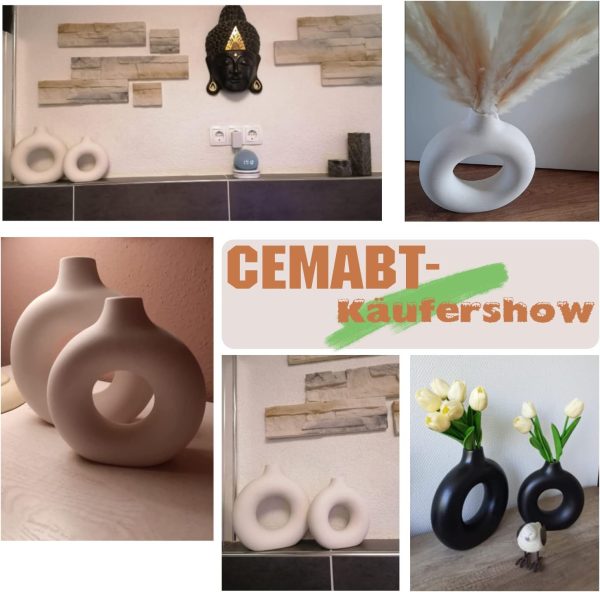 CEMABT Vases for Pampas Grass,Creative Vase Modern Home Deco... - Image 4
