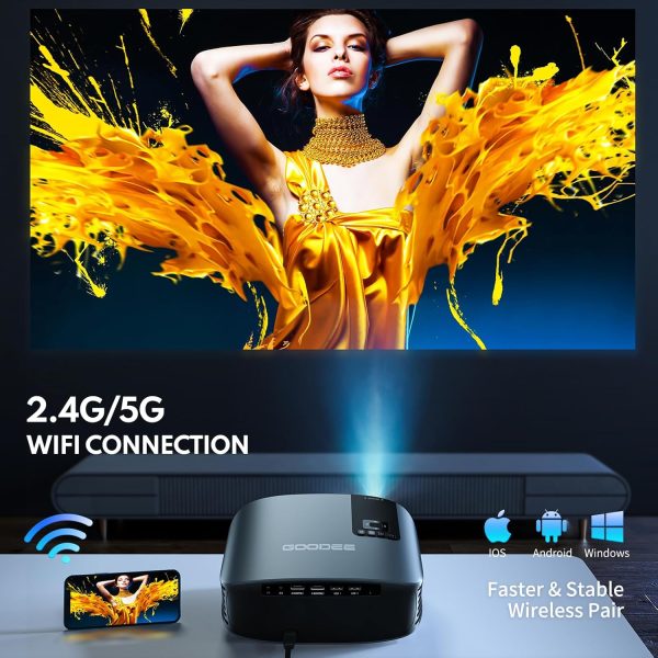 GooDee Projector 4K with WiFi and Bluetooth Supported, FHD 1... - Image 4