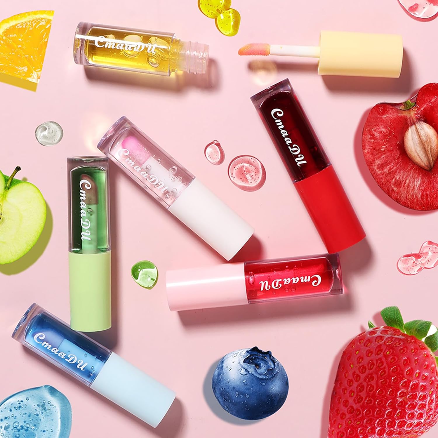 EnMart 6 Pcs Lip Oil Set, Plumping Lip Gloss, Changing Lip G…