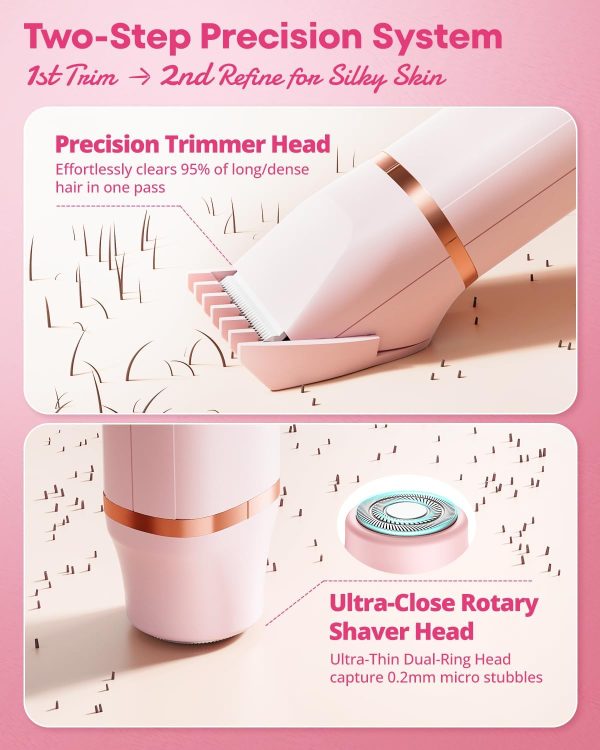 VG VOGCREST Electric Bikini Trimmer: 2 in1 Body Facial Hair ... - Image 3