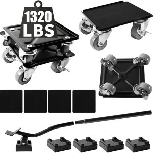 Furniture Moving Dolly, Heavy Furniture Lift Mover with 360°...