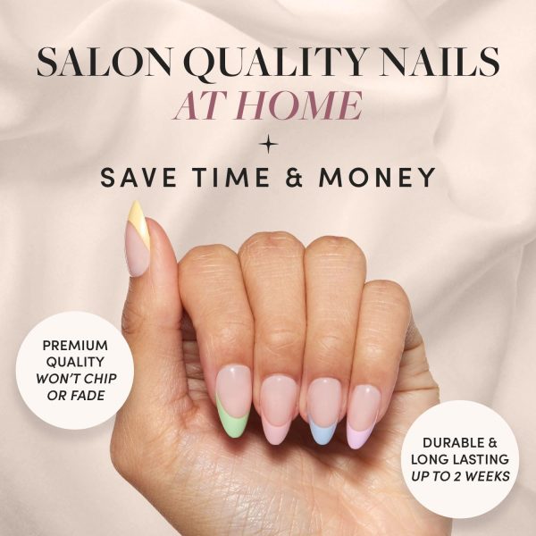 Glamnetic Press On Nails - Confetti | Semi-Transparent, Shor... - Image 2