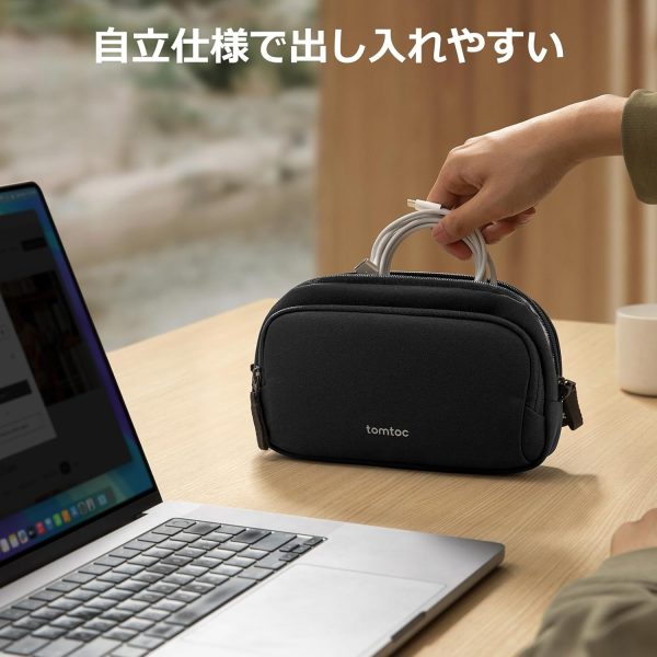 tomtoc Electronic Organizer Travel Case, Water Resistant Dua... - Image 3