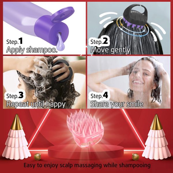 Cbiumpro 2-Pack Scalp Massager Shampoo Brush, Ultra Soft Sil... - Image 5